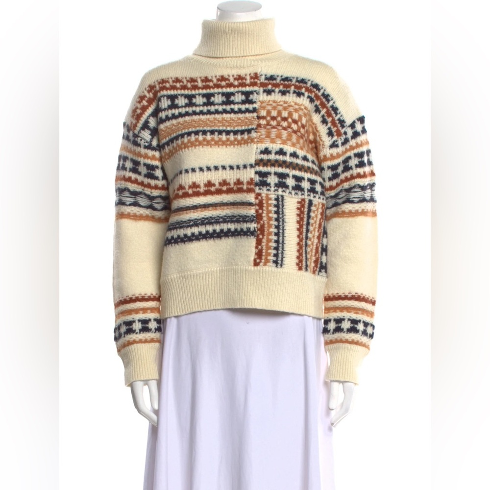 A.L.C. Multicolor Patterned Crew Neck Sweater $129 - image 1